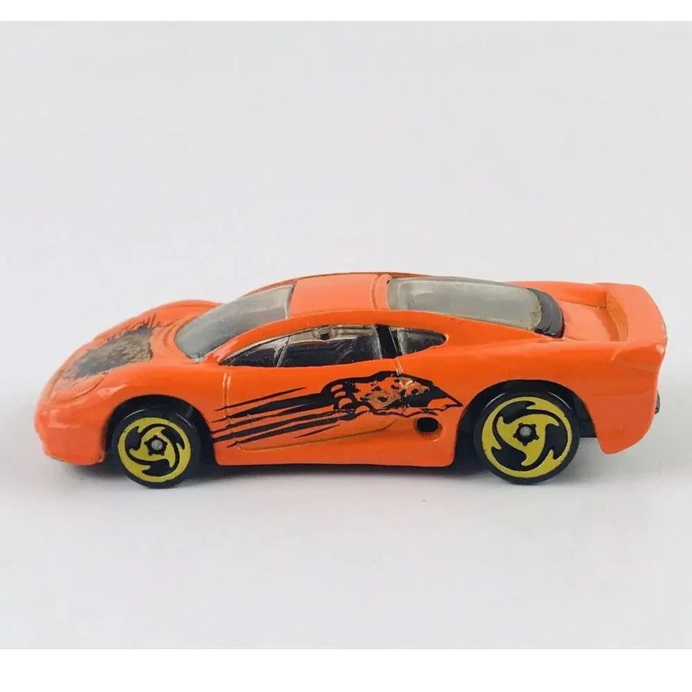 Hot Wheels 1992 Orange Jaguar Xj220 Die Cast Metal Mattel 90s Rare Cougar